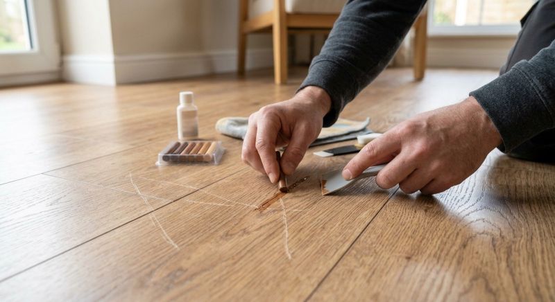 Laminate Floor Scratch Repair in Tomball, TX
