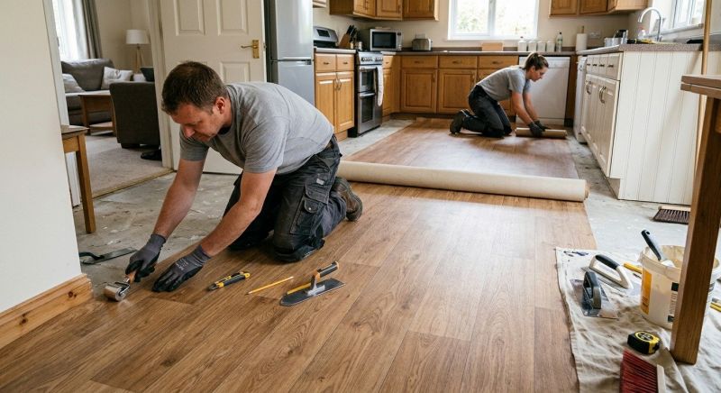Linoleum Floor Installation in Tomball, TX