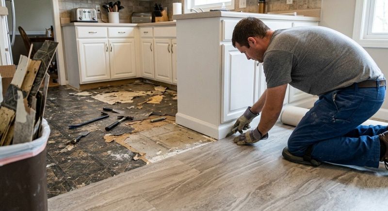 Linoleum Floor Installation in Tomball, TX
