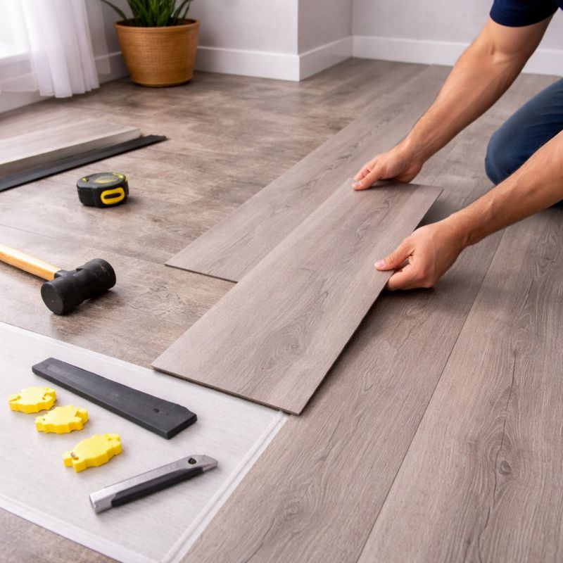 Luxury Vinyl Tile Installation in Porter, TX