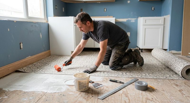 Sheet Linoleum Installation in Humble, TX