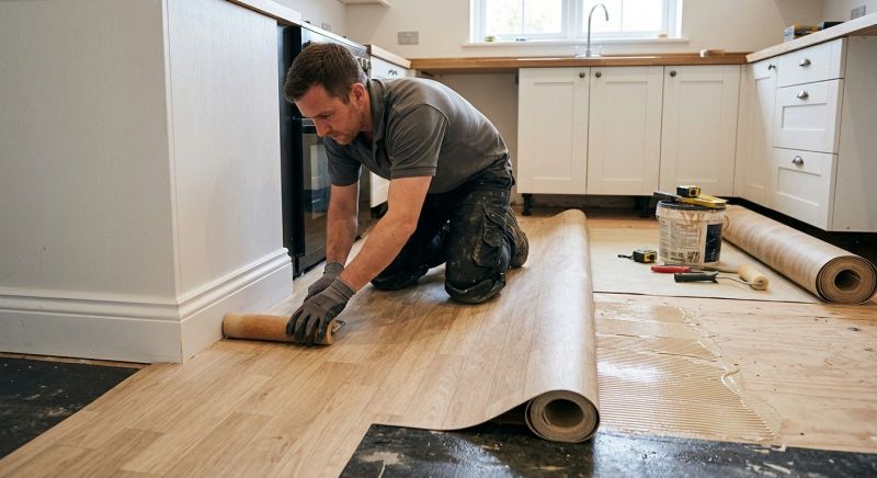 Sheet Linoleum Installation in Magnolia, TX